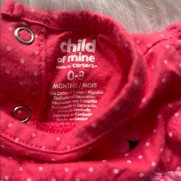 0-3 Months. Lady bug jumper Child Of Mine Made By Carter’s. Great condition. - Picture 3 of 4